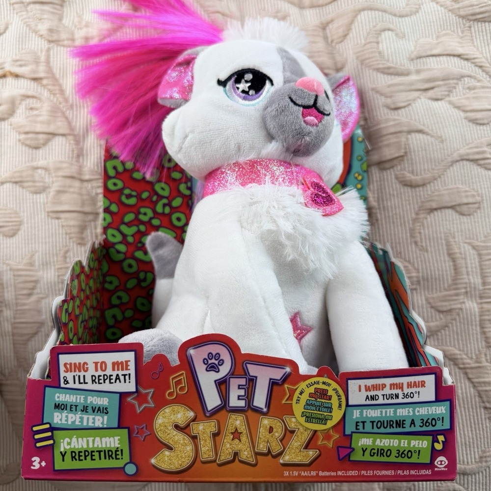 WowWee Pet‎ Starz Catianna The Cat Dancing Rockstar Plush Doll